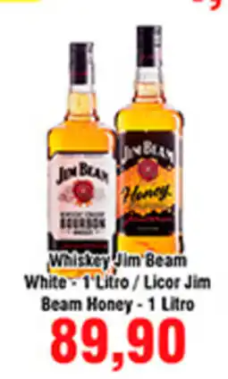 Whisky Jim Beam White 1L / Licor Jim Beam Honey 1L