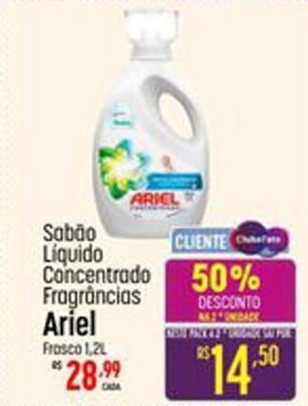 Sabão Líquido Concentrado Fragrâncias Ariel frasco 1.2L