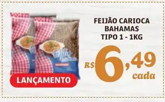 Bahamas Supermercados FEIJÃO CARIOCA BAHAMAS TIPO 1 - 1KG oferta