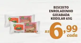 Bahamas Supermercados BISCOITO ENROLADINHO GOIABADA KODILAR 65G oferta