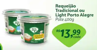 Requeijão Tradicional ou Light Porto Alegre Pote 400g