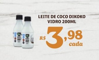 LEITE DE COCO DIKOKO VIDRO 200ML