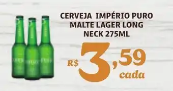 Bahamas Supermercados CERVEJA IMPÉRIO PURO MALTE LAGER LONG NECK 275ML oferta