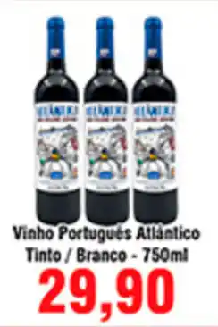 Shibata Supermercados Vinho Portugues Atlantico Tinto / Branco 750ml oferta