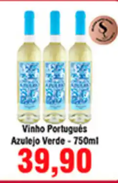 Shibata Supermercados Vinho Portugues Azulejo Verde 750ml oferta