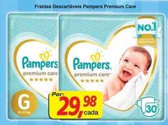 Fraldas Descartaveis Pampers Premium Care
