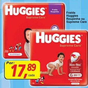 Supermercados Guanabara Fralda Huggies Roupinha ou Supreme Care oferta