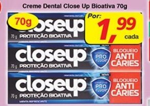 Supermercados Guanabara Creme Dental Close Up Bioativa 70g oferta