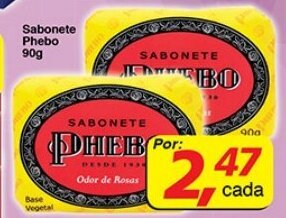 Supermercados Guanabara Sabonete Phebo 90g oferta