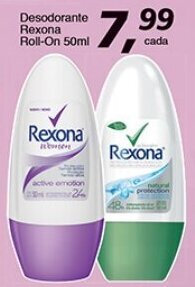 Supermercados Guanabara Desodorante Rexona Roll-on 50ml oferta