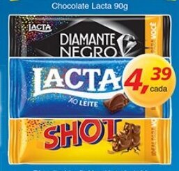 Supermercados Guanabara Chocolate Lacta 90g oferta
