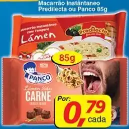 Supermercados Guanabara Macarrao Instantaneo Predilecta ou Panco 85g oferta