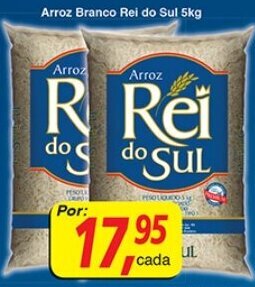 Supermercados Guanabara Arroz Branco Rei do Sul 5kg oferta