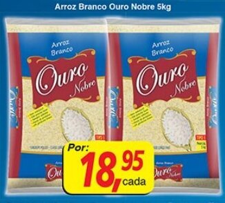 Supermercados Guanabara Arroz Branco Ouro Nobre 5kg oferta