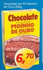 Supermercados Guanabara Chocolate em po Moinho de Ouro 200g oferta