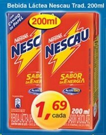 Supermercados Guanabara Bebida Lactea Nescau Trad. 200ml oferta