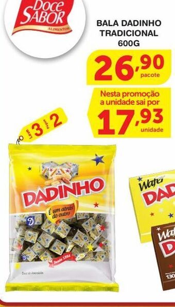 Bala dadinho tradicional 600g