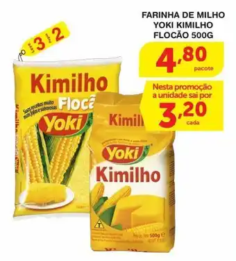 Roldão Farinha de milho yoki kimilho flocão 500g oferta