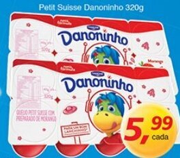 Supermercados Guanabara Petit Suisse Danoninho 320g oferta