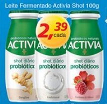 Supermercados Guanabara Leite Fermentado Activia Shot 100g oferta