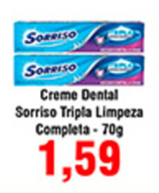 Creme dental Sorriso Tripla Limpeza Completa 70g