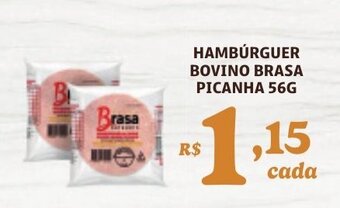 HAMBÚRGUER BOVINO BRASA PICANHA 56G