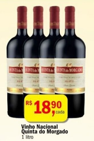 Ultrabox Vinho Nacional Quinta do Morgado 1 litro oferta