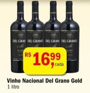 Ultrabox Vinho Nacional Del Grano Gold 1 litro oferta
