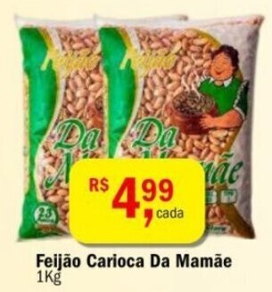 Ultrabox Feijão Carioca Da Mamãe 1kg oferta