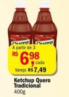 Ultrabox Ketchup Quero Tradicional 400g oferta