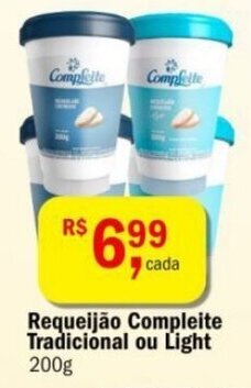 Requeijão Compleite Tradicional ou Light 200g