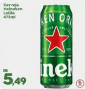 Econômico Atacadão Cerveja Heineken Latão 473ml oferta