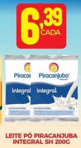 Fort Atacadista LEITE PÓ PIRACANJUBA INTEGRAL SH 200G oferta