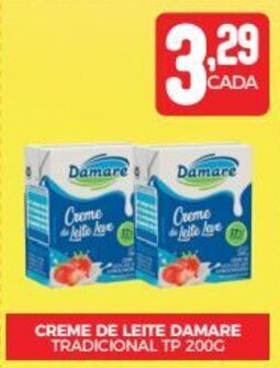 Fort Atacadista CREME DE LEITE DAMARE TRADICIONAL TP 200G oferta