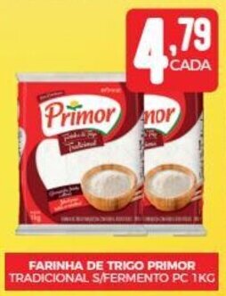 Fort Atacadista FARINHA DE TRIGO PRIMOR TRADICIONAL S/FERMENTO PC 1KG oferta