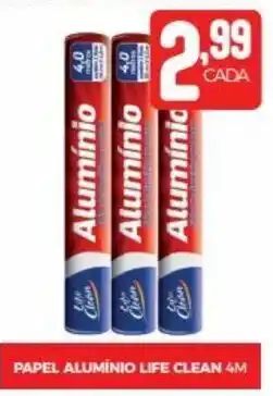 Fort Atacadista PAPEL ALUMÍNIO LIFE CLEAN 4M oferta