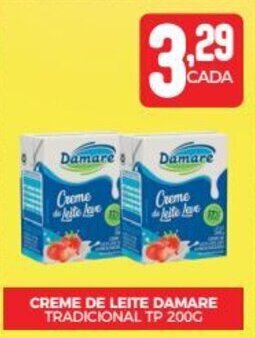 Fort Atacadista CREME DE LEITE DAMARE TRADICIONAL TP 200G oferta