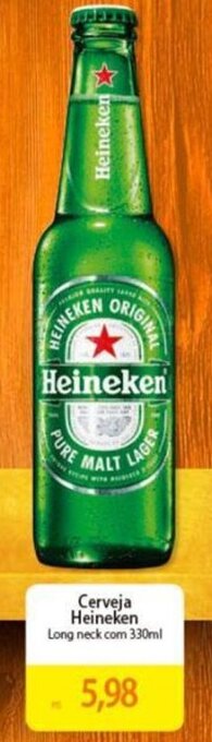 Atacadão Cerveja Heineken Long neck com 330ml oferta