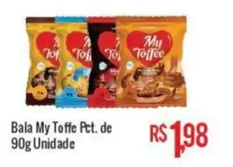 Mart Minas Bala My Toffe Pct. de 90g Unidade oferta