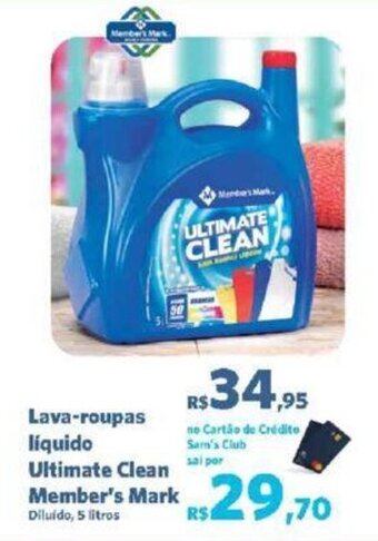 Sam's Club Lava-roupas líquido Ultimate Clean Member's Mark oferta