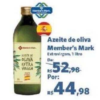 Sam's Club Azeite de oliva Member's Mark Extravirgem, 1 litro oferta