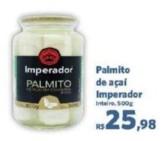 Palmito de açaí Imperador Inteiro, 500g