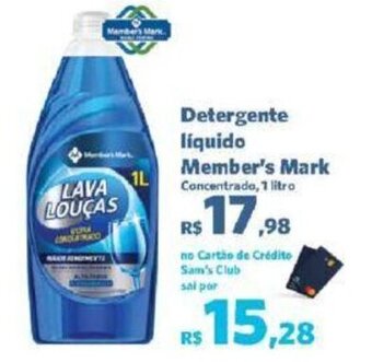 Sam's Club Detergente líquido Member's Mark Concentrado, 1 litro oferta