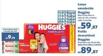 Sam's Club Lenço umedecido Huggies oferta