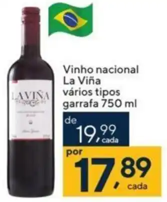 Coop Vinho nacional La Viña Vários tipos garrafa 750 ml oferta