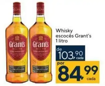 Whisky escocês Grant's 1 litro