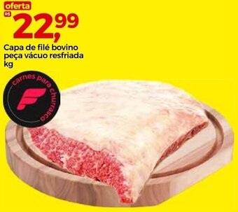 Frangolândia Capa de filé bovino peça vácuo resfriada kg oferta