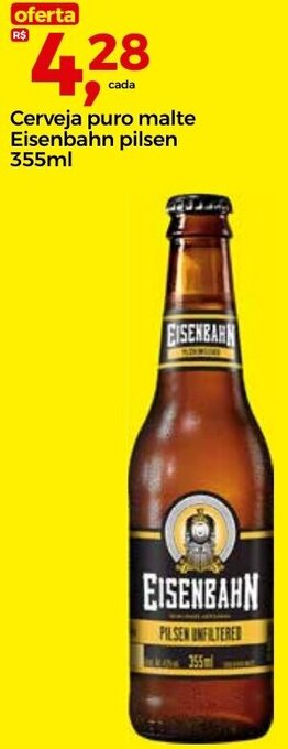 Frangolândia Cerveja puro malte Eisenbahn pilsen 355ml oferta