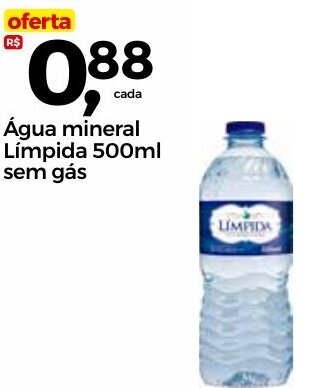 Frangolândia Água mineral Límpida 500ml sem gás oferta