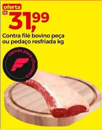 Frangolândia Contra filé bovino peça ou pedaço resfriada kg oferta